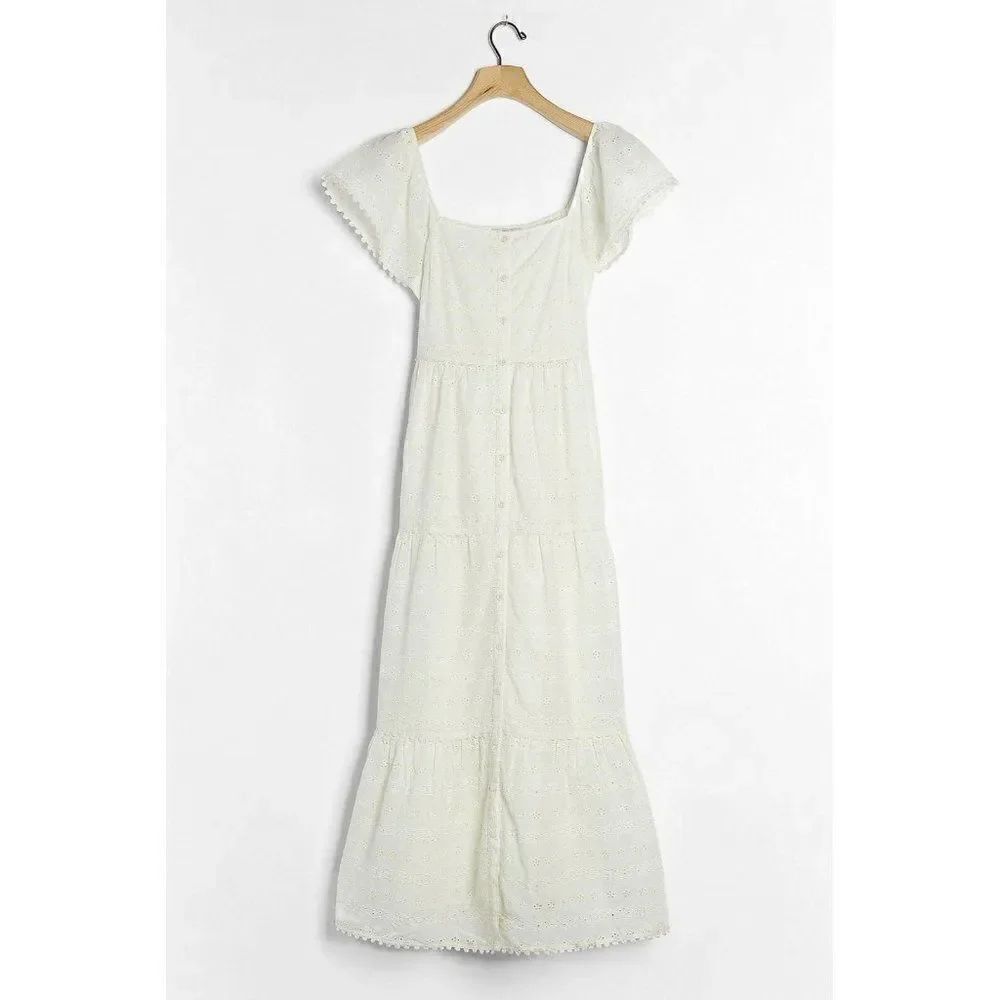 NWT ANTHROPOLOGIE OTHILIA EMBROIDERED EYELET DRESS